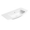 GSI Pura obdélníkové umyvadlo Slim 102 x 52 cm bez otvoru pro baterii s přepadem keramické bílá ExtraGlaze 8825011