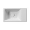 GSI Nubes umyvadlo 40 x 23 cm bez otvoru pro baterii bez přepadu keramické bílá mat 9636009