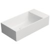 GSI Kube X obdélníkové umyvadlo 50 x 25 cm broušená spodní hrana bez otvoru pro baterii bez přepadu pravé/levé keramické bílá mat 94869009