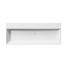 GSI Kube X obdélníkové umyvadlo 120 x 47 cm bez otvoru pro baterii s přepadem keramické bílá mat 9424009