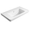 GSI Classic obdélníkové umyvadlo 90 x 50 cm bez otvoru pro baterii s přepadem keramické bílá ExtraGlaze 8788011