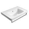 GSI Classic obdélníkové umyvadlo 75 x 50 cm bez otvoru pro baterii s přepadem keramické bílá ExtraGlaze 8787011