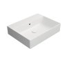 GSI Kube X obdélníkové umyvadlo 60 x 47 cm bez otvoru pro baterii s přepadem keramické bílá mat 9431009