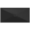 GSI Extra Flat obdélníková sprchová vanička 140 x 70 x 2 cm keramika černá mat 46140726