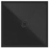 GSI Extra Flat čtvercová sprchová vanička 90 x 90 x 2 cm keramika černá mat 46090926