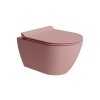 GSI Pura závěsná wc mísa Swirlflush 36 x 50 cm keramika blush dual-mat růžová 881624