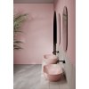 GSI Pura oválné umyvadlo na desku 60 x 37 cm bez otvoru pro baterii bez přepadu keramické blush mat růžová 883424