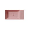 GSI Kube X umývátko 50 x 25 cm broušená spodní hrana bez otvoru pro baterii bez přepadu keramické blush mat růžová 94869024