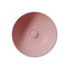 GSI Nubes kulaté umyvadlo na desku 40 cm bez otvoru pro baterii bez přepadu keramické blush mat růžová 903924