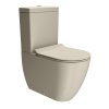 GSI Pura wc mísa kombi 36 x 63 cm Swirlflush spodní/zadní odpad keramika creta dual-mat béžová 880608