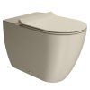 GSI Pura wc mísa kombi 36 x 63 cm Swirlflush spodní/zadní odpad keramika creta dual-mat béžová 880608