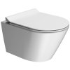 GSI Kube X závěsná wc mísa 36 x 50 cm GeniusFlush keramika bílá dual-mat 941209