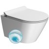 GSI Kube X závěsná wc mísa 36 x 50 cm GeniusFlush keramika bílá dual-mat 941209