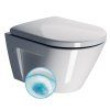 GSI Norm závěsná wc mísa 36 x 50 cm GeniusFlush keramika bílá ExtraGlaze 862011