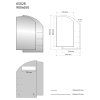 Aqualine Wega zrcadlo bez osvětlení s poličkami 65 x 90 cm 65028