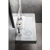 GSI Kube X obdélníkové umyvadlo 100 x 47 cm broušená spodní hrana 2 otvory pro baterii s přepadem keramika bílá ExtraGlaze 94239211