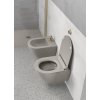 GSI Pura bidet závěsný 36 x 50 cm keramika tortora mat šedá 8864105