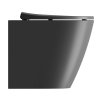 GSI Modo wc mísa stojící 37 x 52 cm Swirlflush spodní zadní odpad mat černá 981026