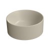 GSI Kube X kulaté umývátko na desku 32 cm keramické creta mat béžová 943508