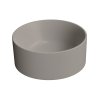 GSI Kube X kulaté umývátko na desku 32 cm keramické tortora mat šedá 943505
