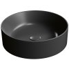 GSI Kube X kulaté umývátko na desku 45 cm keramické černá mat 942726