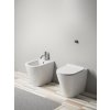 GSI Kube X wc mísa stojící 36 x 55 cm Swirlflush spodní/zadní odpad keramika bílá ExtraGlaze 941011