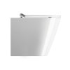GSI Kube X wc mísa stojící 36 x 55 cm Swirlflush spodní/zadní odpad keramika bílá ExtraGlaze 941011
