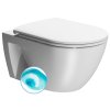 GSI Pura Eco wc mísa závěsná 36 x 55 cm Swirlflush keramika bílá mat 880709