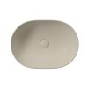 GSI Pura umyvadlo na desku 50 x 35 cm bez otvoru pro baterii bez přepadu keramické creta mat béžová 886008