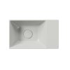 GSI Kube X umyvadlo 40 x 23 cm bez otvoru pro baterii bez přepadu keramické cenere mat šedá 9484017