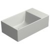 GSI Kube X umyvadlo 40 x 23 cm bez otvoru pro baterii bez přepadu keramické cenere mat šedá 9484017