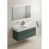 GSI Kube X dvojumyvadlo 120 x 47 cm bez otvoru pro baterii s přepadem keramické bílá ExtraGlaze 9425011