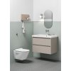 GSI Norm obdélníkové umyvadlo 80 x 50 cm bez otvoru pro baterii s přepadem keramické bílá ExtraGlaze 8634011