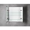 Bruckner Neon koupelnová galerka oboustranné zrcadlo 60 x 66,5 cm bílá 501.200.0