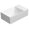 GSI Kube X umývátko 40 x 23 cm broušená spodní hrana bez otvoru pro baterii bez přepadu keramické bílá ExtraGlaze 94849011