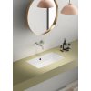 GSI Kube X obdélníkové umyvadlo zápustné 60 x 37 cm bez otvoru pro baterii s přepadem keramické bílá ExtraGlaze 895311