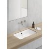 GSI Kube X obdélníkové umyvadlo zápustné 60 x 37 cm bez otvoru pro baterii s přepadem keramické bílá ExtraGlaze 895311