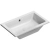 GSI Kube X obdélníkové umyvadlo zápustné 60 x 37 cm bez otvoru pro baterii s přepadem keramické bílá ExtraGlaze 895311