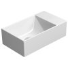 GSI Kube X umývátko 40 x 23 cm bez otvoru pro baterii bez přepadu keramické bílá mat 9484009