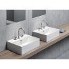 GSI Kube X obdélníkové umyvadlo na desku 45 x 35 cm s otvorem pro baterii s přepadem keramické bílá mat 9485109