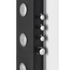 Polysan SPIRIT ROUND termostatický sprchový panel nástěnný 250 x1550 mm černá 71251
