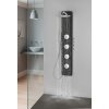 Polysan SPIRIT ROUND termostatický sprchový panel nástěnný 250 x1550 mm černá 71251