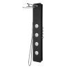 Polysan SPIRIT ROUND termostatický sprchový panel nástěnný 250 x1550 mm černá 71251