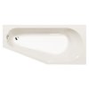 Polysan Tigra R asymetrická vana 170 x 80 x 46 cm pravá akrylát ivory béžová 90611.40
