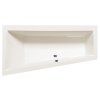 Polysan Andra L asymetrická vana 160 x 90 x 45 cm levá akrylát ivory béžová 81521.40