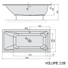 Polysan Mimoa obdélníková vana 170 x 80 x 39 cm akrylát bílá mat 71713.11