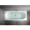 Polysan VIVA B hydromasážní vana 175 x 80 x 47 cm Highline Hydro-Air akrylát chrom bílá 88119.6010