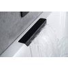 Polysan CASCATA hydromasážní vana obdéllníková 185 x 85 x 45 cm kaskáda černá Active Hydro-Air akrylát černá 73836.102.2030