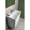 Aqualine Parla umyvadlo obdélníkové 65 x 38 cm s otvorem pro baterii s přepadem karamické bílá 9965