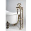 Polysan RETRO vana volně stojící 157 x 76,5 x 73 cm nohy bronz litý mramor bílá 43228
